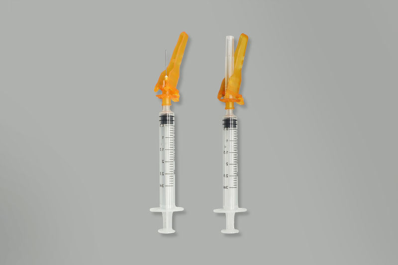 Disposable sterile needle proof syringe with needle